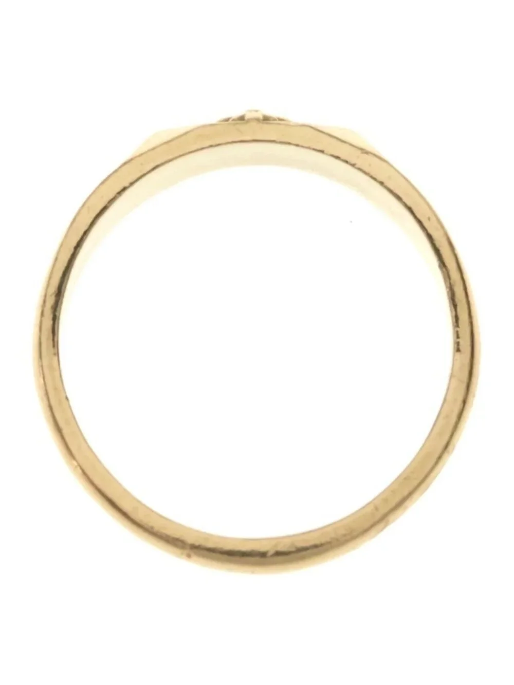 Chrome Hearts Bubblegum Pyramid Plus Sling Gold Ring